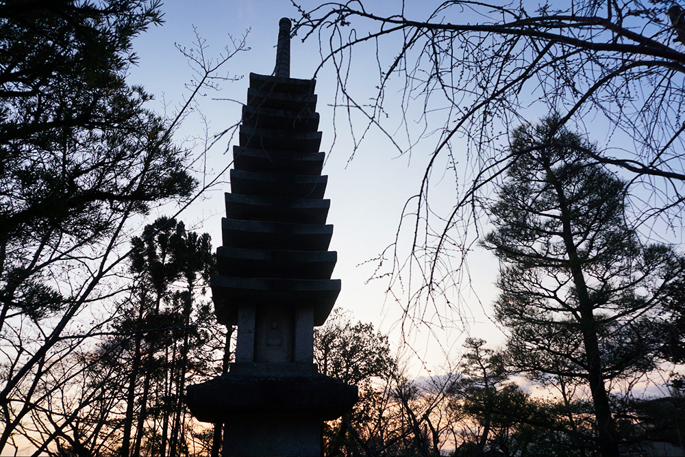 On the grounds of Kinkakuji temple.