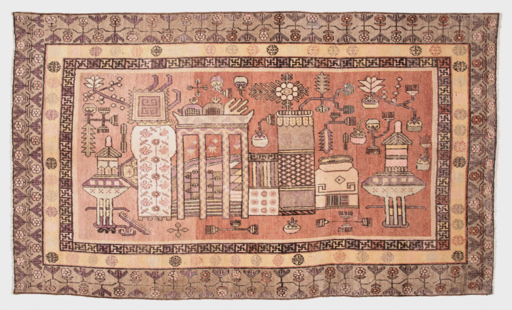 PAGODA RED Samarghand Carpet, 1930